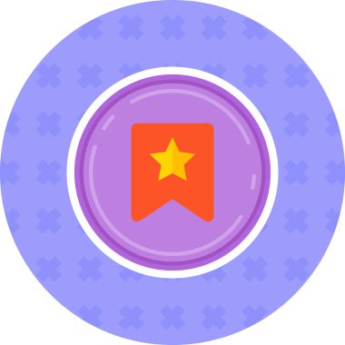 Rozet. Web simgesi basit tasarım