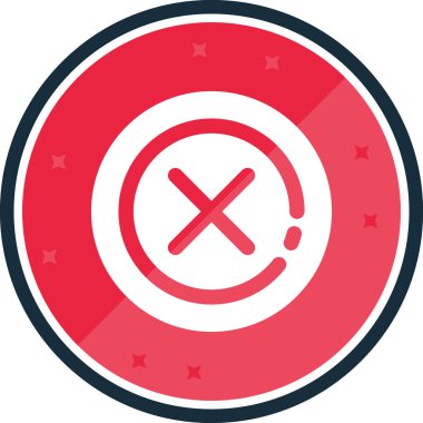 Rozet simgesi, vektör illüstrasyonu