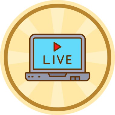 Canlı yayında. Web simgesi
