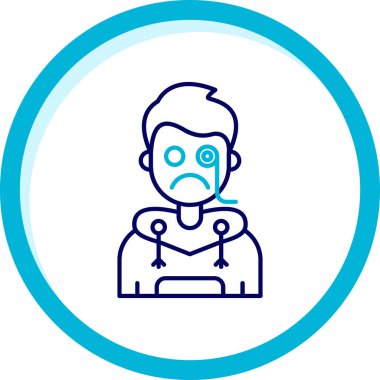 Bir robotun vektör çizimi