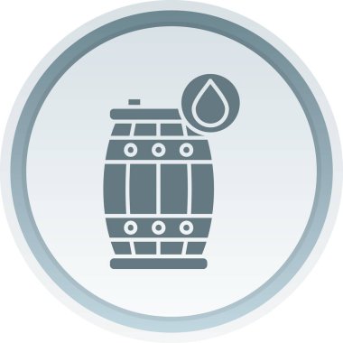 Yağ varili simgesi, vektör illüstrasyonu