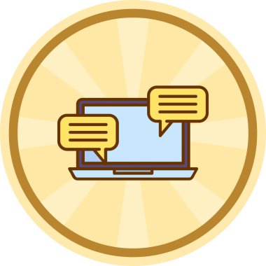 Bilgisayar monitörü. Basit resimleme