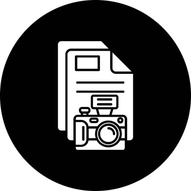 fotoğraf makinesi ikon vektör illüstrasyonu