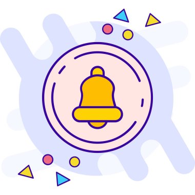 Çan simgesi vektör illüstrasyonu