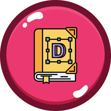 Kitap. Web simgesi basit illüstrasyon