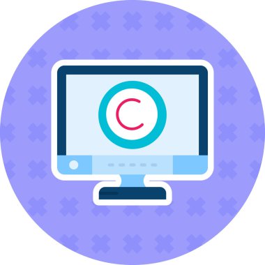 İnternet web simgesi basit illüstrasyon