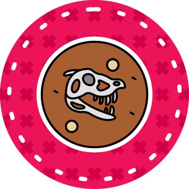 Şirin bir çizgi film simgesinin vektör çizimi