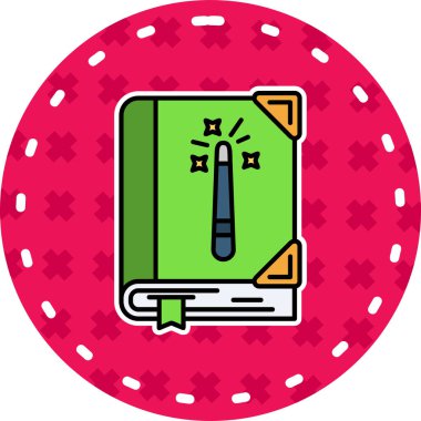 Bir kumarhane çipi simgesinin vektör çizimi