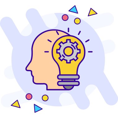 Fikir simge tasarlamak vektör