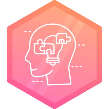 Beyaz arka planda izole edilmiş insan zekası ve makine teçhizatı ikonu. İnsan kafası, beyin öğrenimi. kafa ve baş sembolü. vektör.