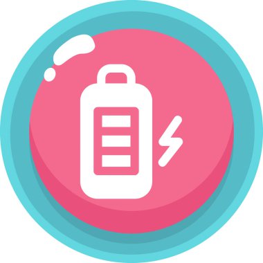 Pil simgesinin vektör illüstrasyonu