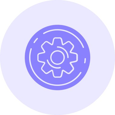 dişli simgesi vektör illüstrasyonu