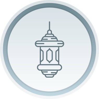 Benzersiz fener vektör çizgisi simgesi