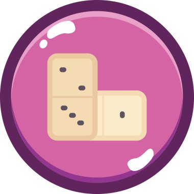 Casino çip vektör simgesi