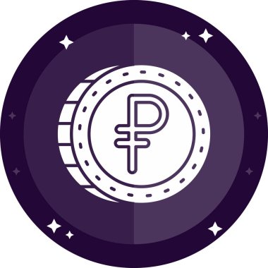 Bir sikkevektör illüstrasyon