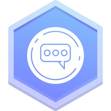 Ana hat biçiminde sohbet ileti simgesi