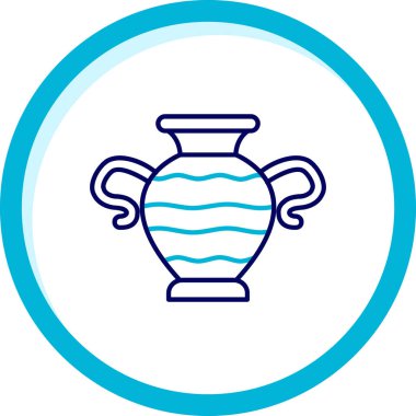 Yunan simgesinin vektör illüstrasyonu