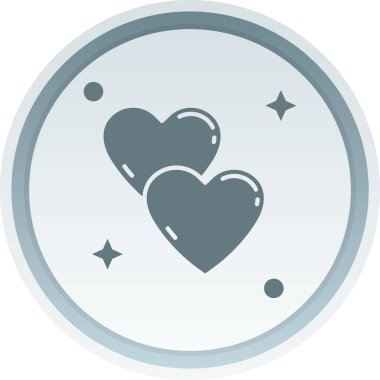 Bir kalp simgesinin vektör illüstrasyonu