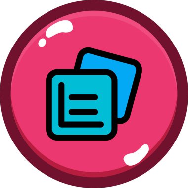 Bir belge simgesinin vektör illüstrasyonu