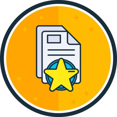 Belge simgesinin vektör illüstrasyonu