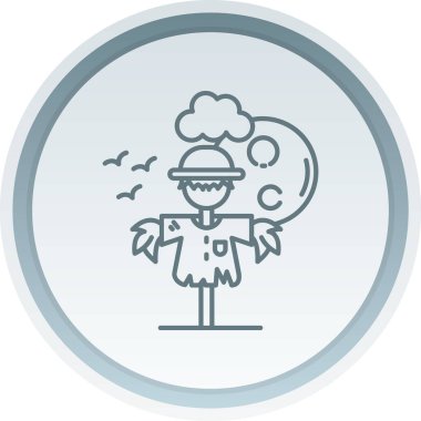 Bir bitkinin şirin bir simgesinin vektör çizimi