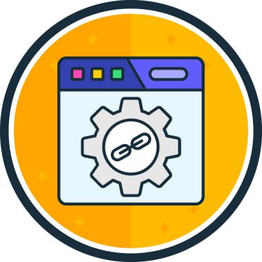 Web simgesi vektör illüstrasyonu