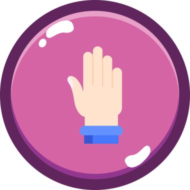 Eller. Web simgesi basit illüstrasyon