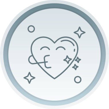 Yıldızlı kalp. Basit tasarım