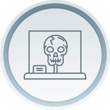 kafatası simgesi. Basit resimleme