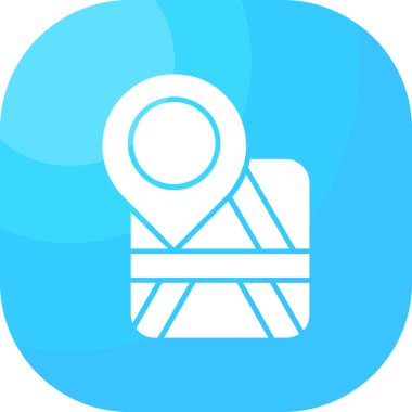 konum haritası simgesi, konum haritası simgesi, vektör illüstrasyonu