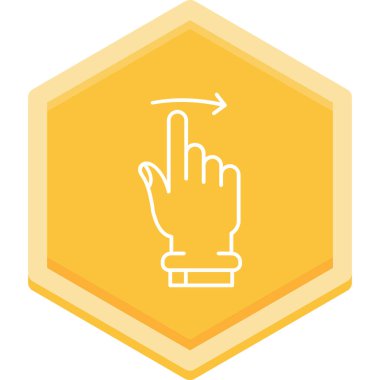 İşaretli el imleci. vektör illüstrasyonu