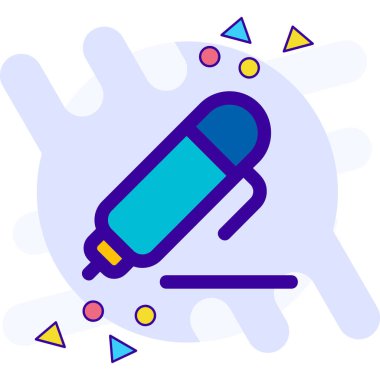 Boya. Web simgesi basit illüstrasyon