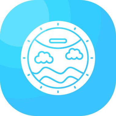 Bir harita simgesinin vektör illüstrasyonu