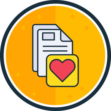 Aşk simgesi vektör illüstrasyonu