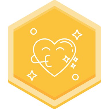 Kalp. Web simgesi basit tasarım