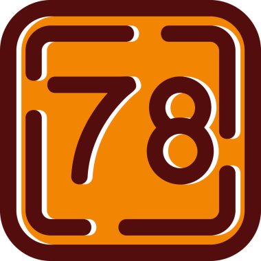 Turuncu çıkartma simgesinin çizimi