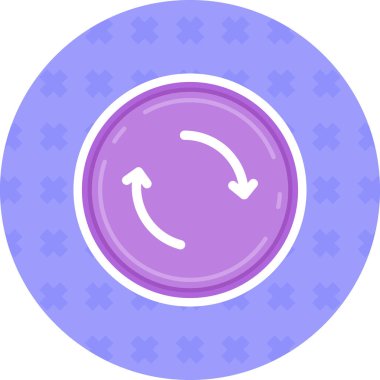 Yön ok simgesi, vektör illüstrasyonu