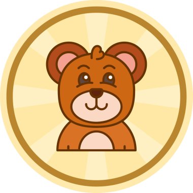 Aslan çizgi film tasarımı, vektör illüstrasyonu 10 grafiklik