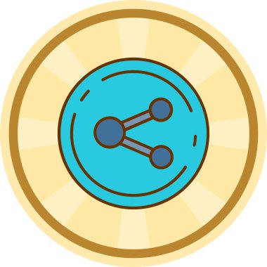 Modern bir simgenin vektör illüstrasyonu