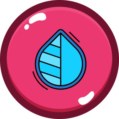 Yuvarlak bir simgenin vektör illüstrasyonu