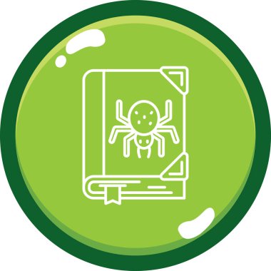 bilgisayar virüsü simgesi, basit vektör illüstrasyonu