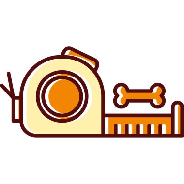 Evcil köpek maması renk ikonu vektörü. Köpek maması tabelası. izole edilmiş sembol çizimi