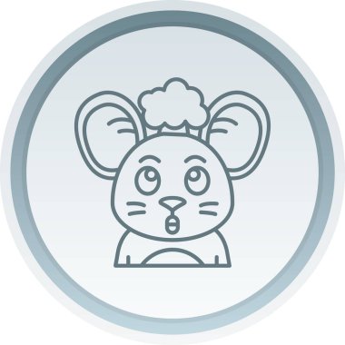 Elinde fare olan sevimli bir tavşanın vektör çizimi