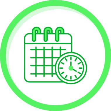 Takvim simgesi vektör illüstrasyonu