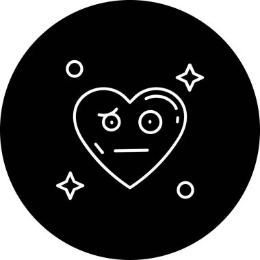 Bir kalp simgesinin vektör illüstrasyonu