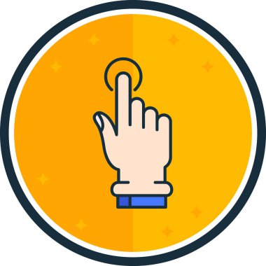 işaret işareti simgesi doldurulmuş ana hat biçiminde