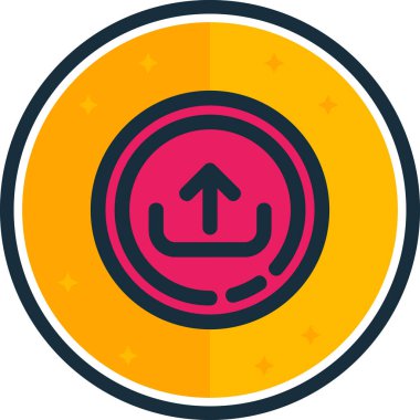 Modern bir simgenin vektör illüstrasyonu