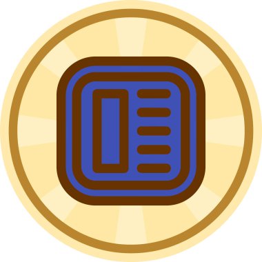 Bozuk para. Web simgesi basit illüstrasyon