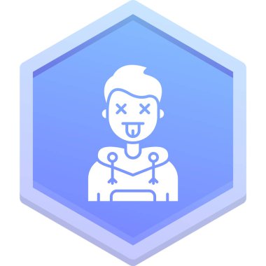 Çerçeve vektör illüstrasyonunda kalbi olan erkek vücudu