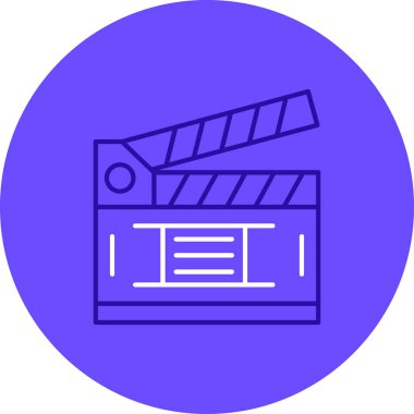 Sinema ikonu vektör illüstrasyonu